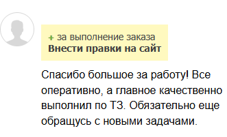 Отзыв клиента с FL.ru о создании интернет-магазина WooCommerce
